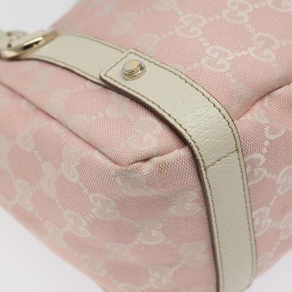 GUCCI GG Canvas Tote Bag Gold Pink 130736 Auth EC310 - Picture 14 of 16